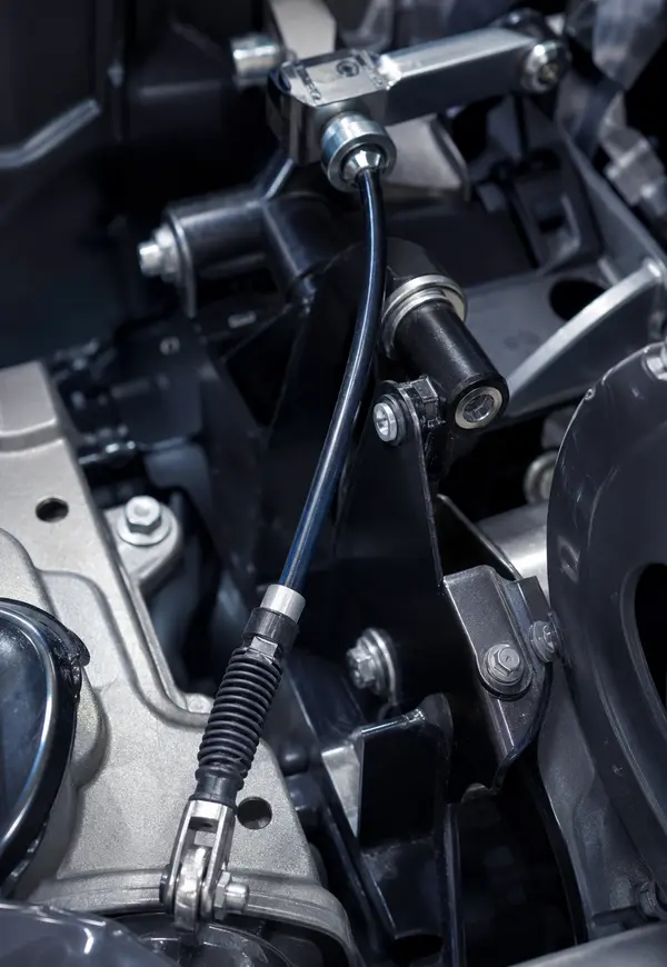 Cabo de comando revestido em mecanismo automotivo