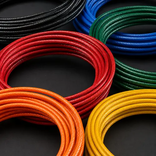Cabos coloridos para identificação