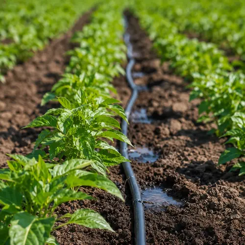 Irrigação agrícola por gotejamento
