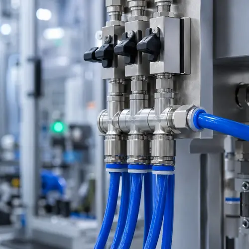 Mangueira PU em automação industrial