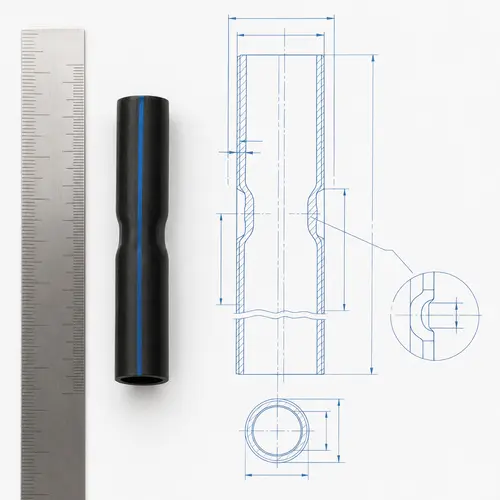 Desenho técnico para aplicação pneumática