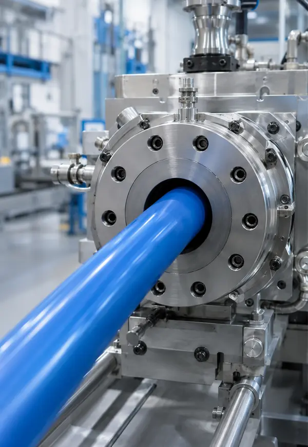 Produção controlada de mangueira pneumática em PU
